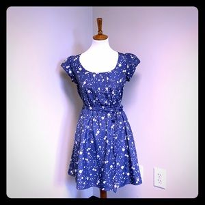 Xhilaration blue floral dress